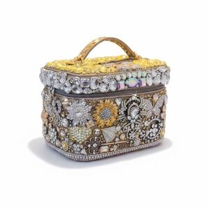 Handmade to order! Embellished gold & crystal bag!